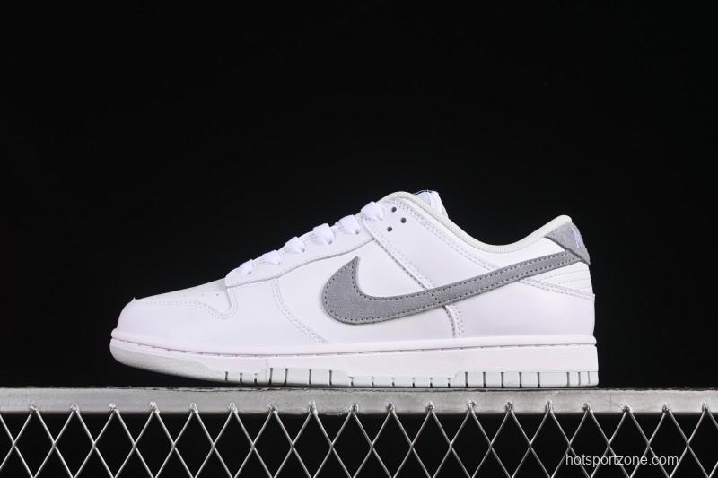 Nike SB Dunk Low White Grey Low-Top Casual Skate Shoes - IH0632-141