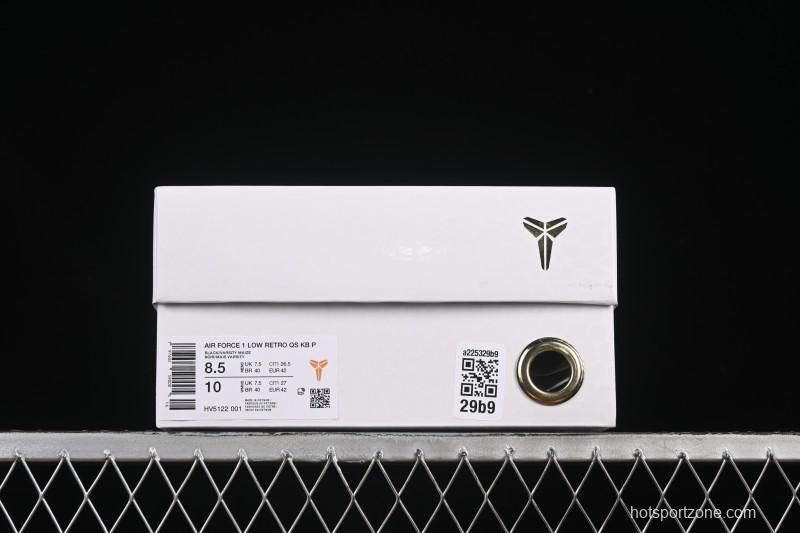 Nike Air Force 1 '07 Low Kobe Full-Grain Leather Casual Sneakers - HV5122-001