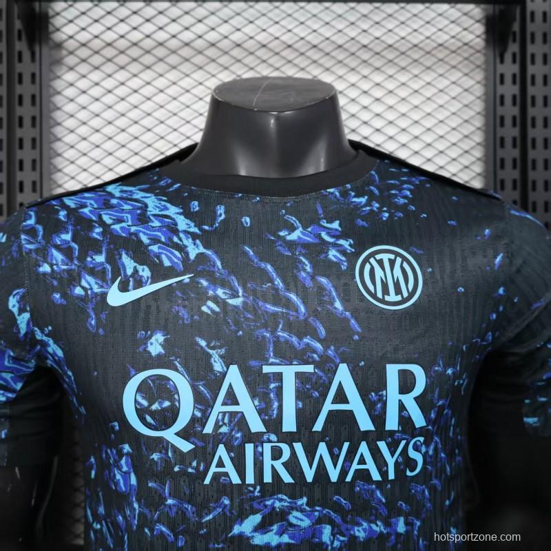 Player Version 25/26 Inter Milan Blue with Camouflage Pattern Jersey