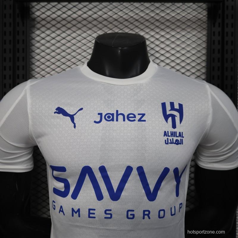 Player Version 25/26 Al-Hilal Away WHITE Jersey