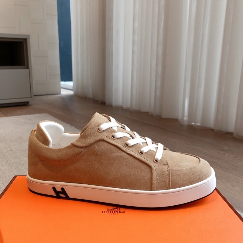 2025 Unisex H Brown Beige Suede Sneakers AS00380