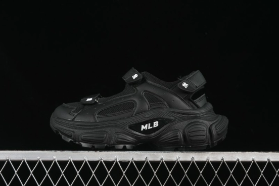 Adidas NY MLB Winner Chunky Mask New York Yankees Height Increase Platform Sandals - 3ASDW015350BKS