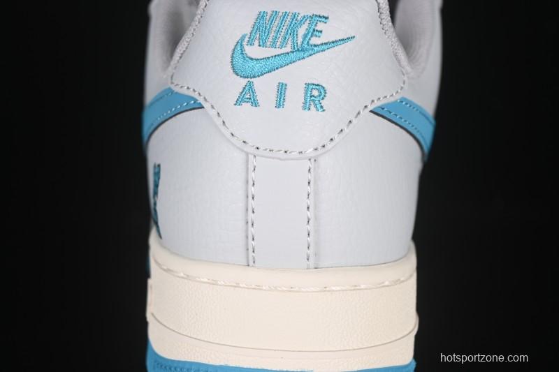 Nike Air Force 1 '07 Low LV Collaboration Gray Blue Sole Casual Sneakers - JJ2508-704