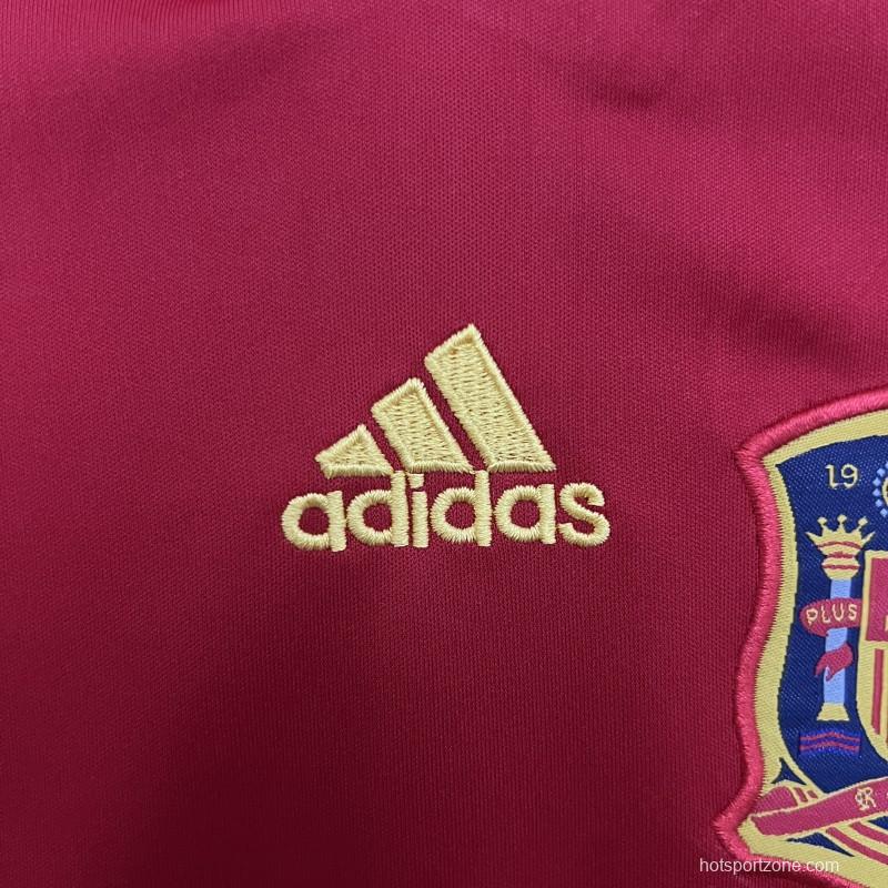 Retro 2010 Kids Spain Home Size 16-28 Jersey