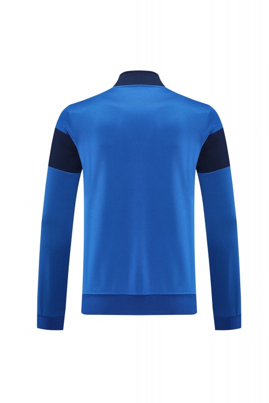 2025 Nike Blue/Black Full Hoodie Zipper Jacket +Long Pants