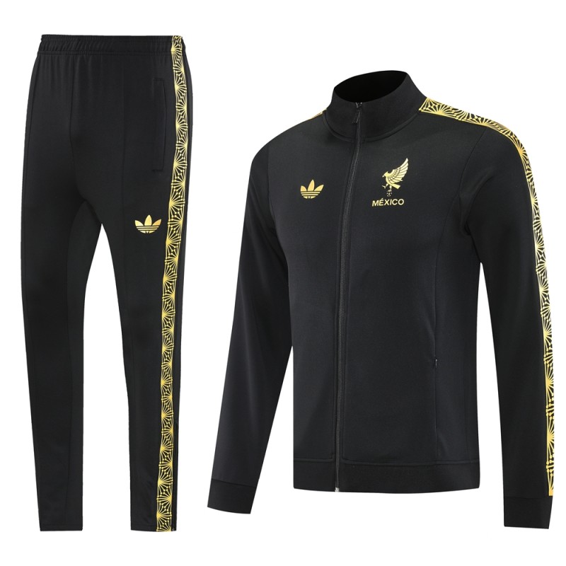 2025 Adidas Black Full Hoodie Zipper Jacket +Long Pants