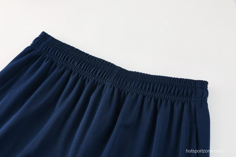 2025 Nike Blue Full Hoodie Zipper Jacket +Long Pants