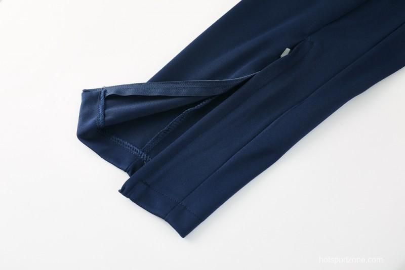 2025 Nike Navy Full Hoodie Zipper Jacket +Long Pants