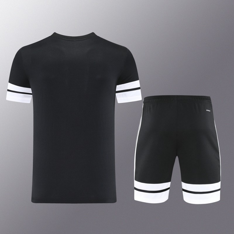 2025 Adidas Black Short Sleeve Jersey+Shorts