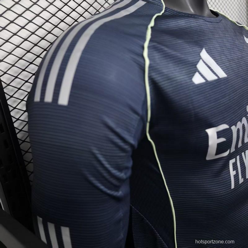 Player Version 25/26 Real Madrid Away Long Sleeve Jersey