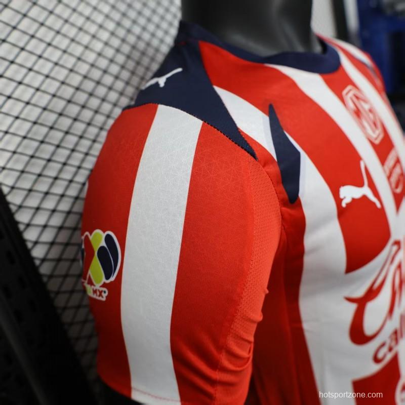Player Version 25/26 Chivas Guadalajara Home Jersey