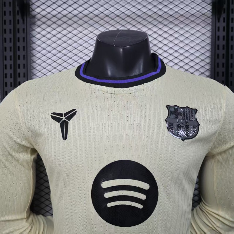Player Version 25/26 Barcelona  Away Long Sleeve Jersey