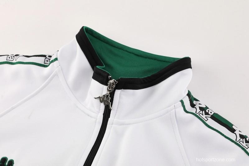 25/26 Real Betis WHITE/Black/Green Full Zipper Jacket + Long Pants