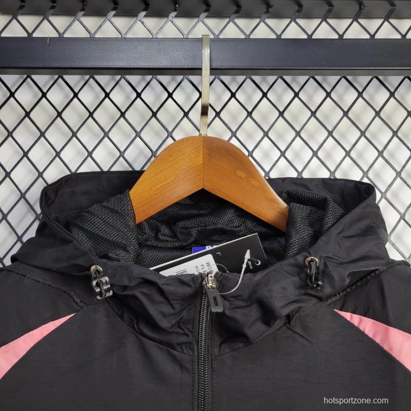 25/26 Bayern Munich Jacket Black Windbreaker