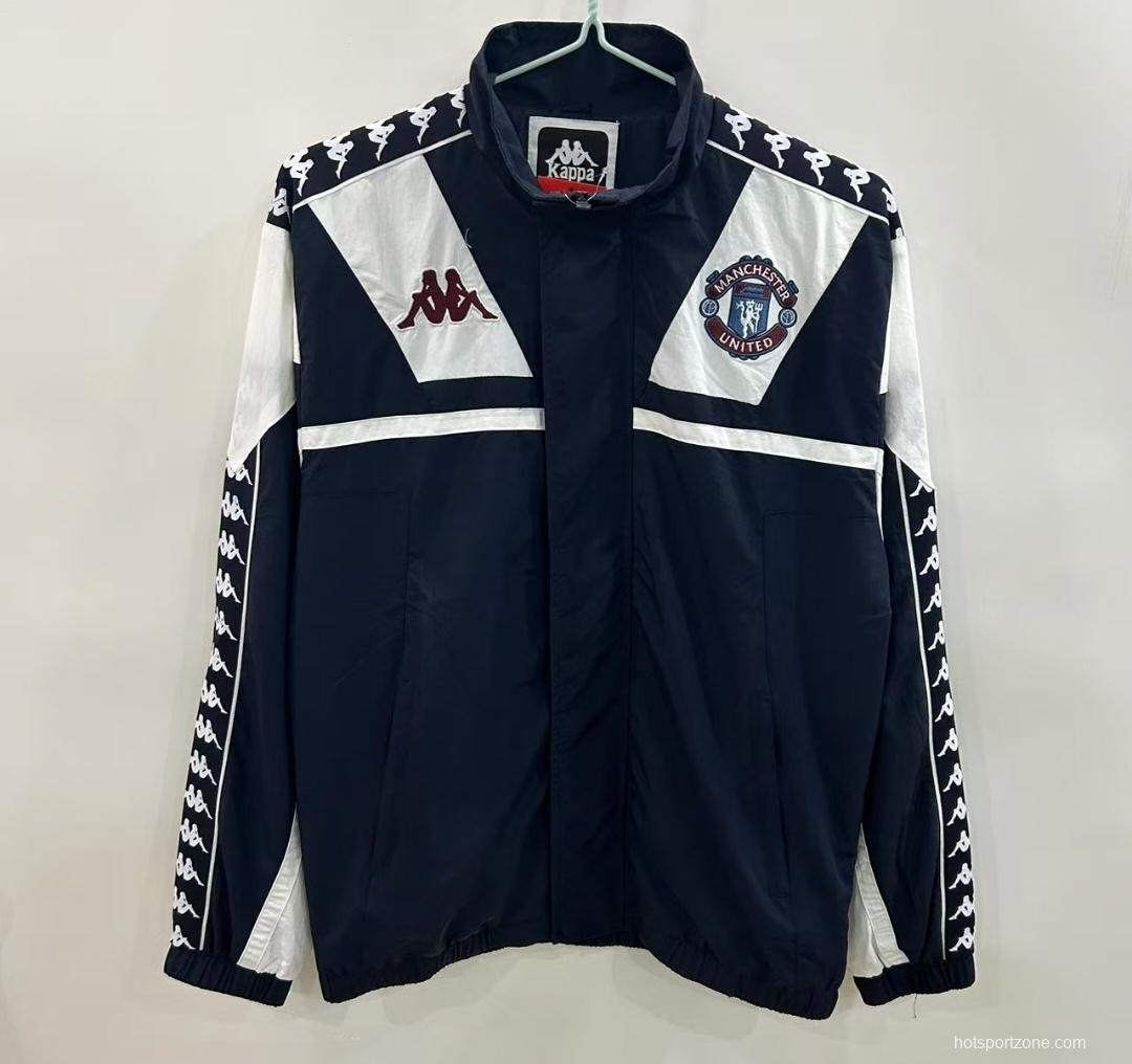 25/26 Manchester United 1967 Style Black/White Windbreaker