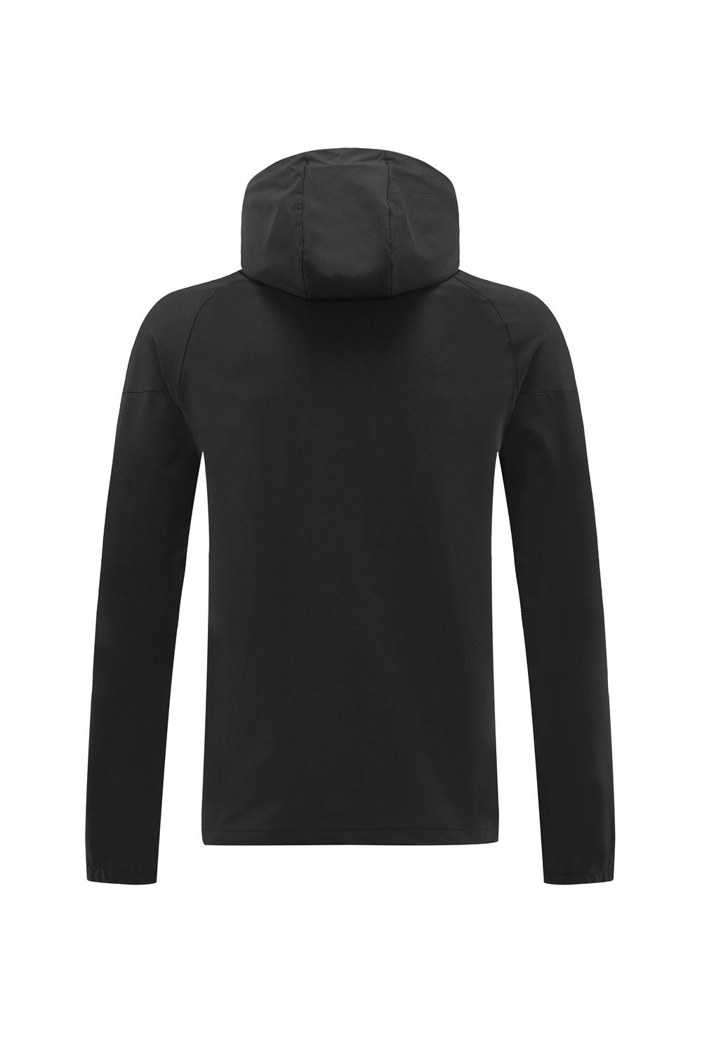 25/26 Adidas Black Hoodie Full Zipper Jacket + Long Pants