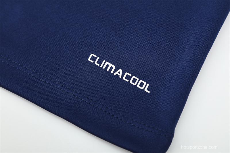 Retro 09/10 Real Madrid Royal Blue Half Zipper Jacket