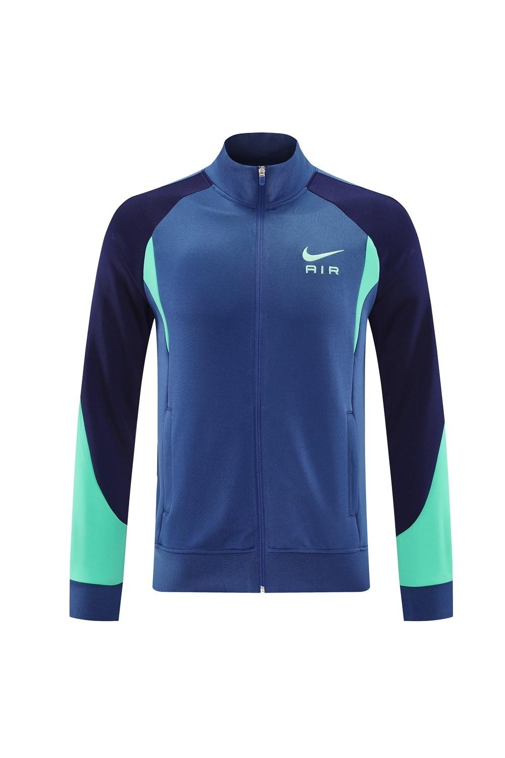 2025 NIKE Blue/Green/Black Full Zipper Jacket + Long Pants
