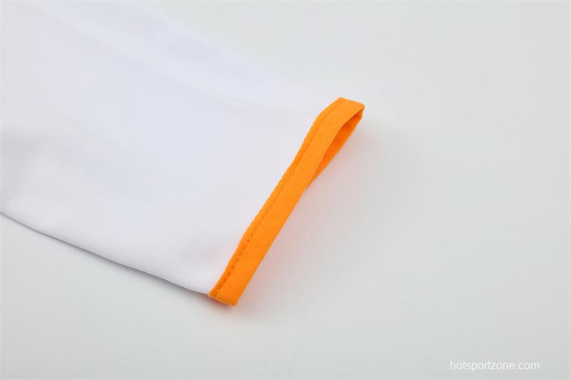 Retro 13/14 Real Madrid White Half Zipper Jacket