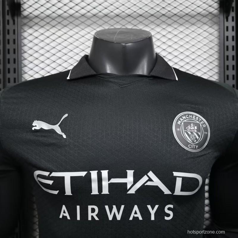 Player Version 25/26 Manchester United Away Black Jersey