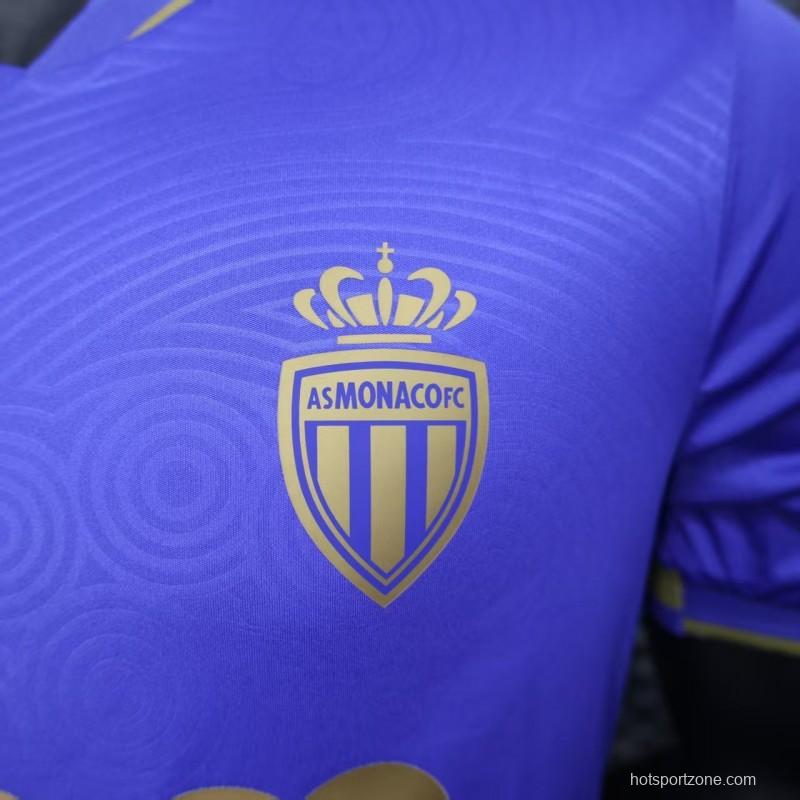 Player Version 25/26 Monaco Away Blue Jersey