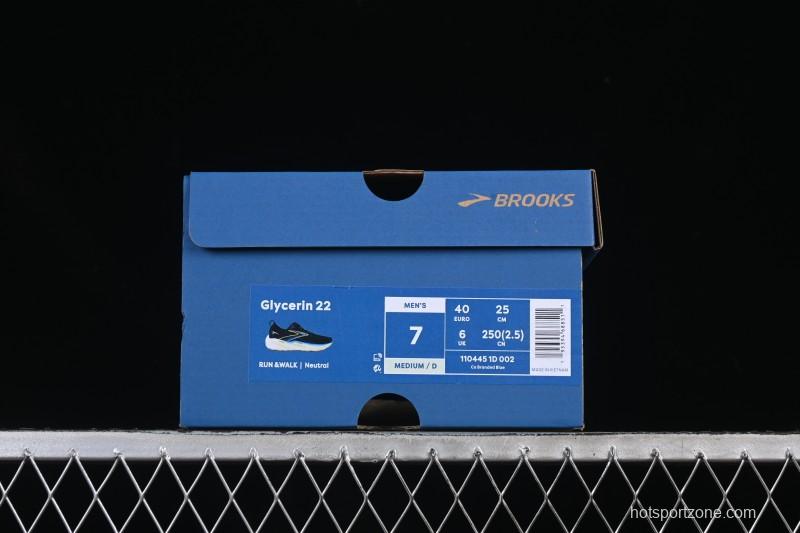 Brooks Glycerin 22 Cushioned Marathon Nitrogen Running Shoes - 1104451D002