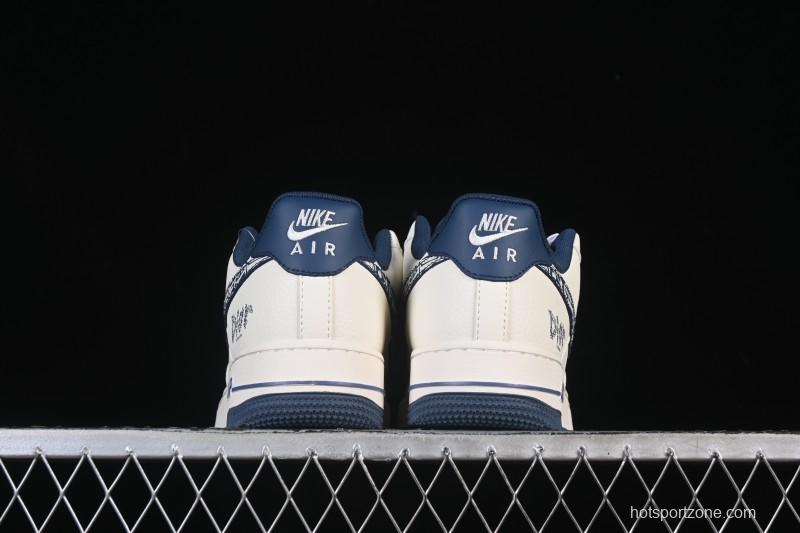 Nike Air Force 1 '07 Low Dior Collaboration Milan Embroidery Low-Top Casual Sneakers - XD2588-608