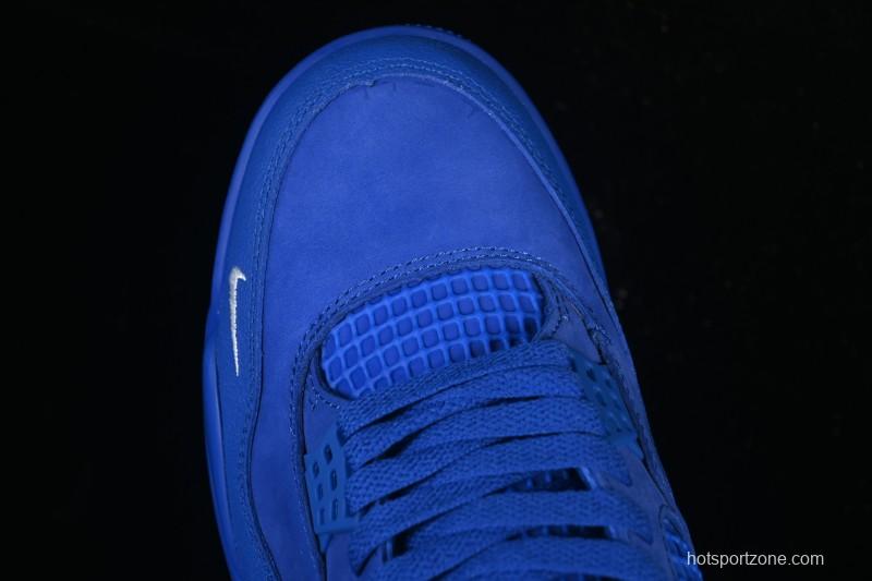 Nike Nigel Sylvester x Air Jordan 4 Retro Blue Collaboration Basketball Shoes - HF4340-400