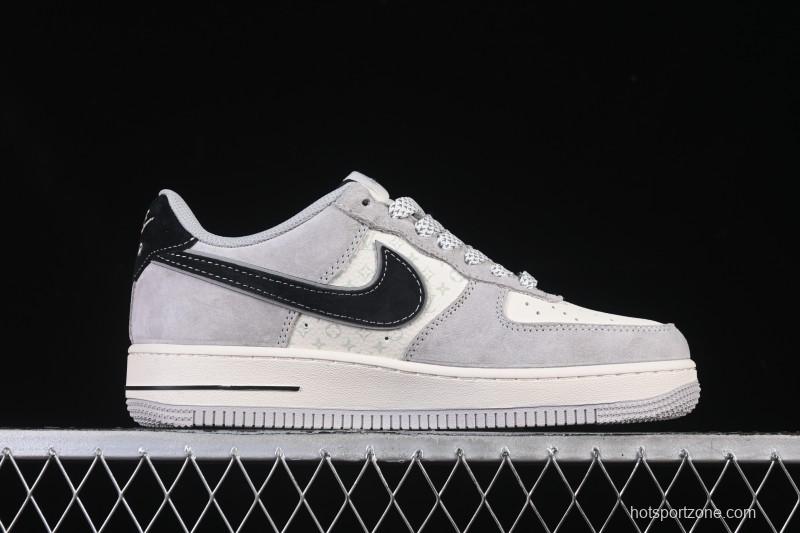 Nike Air Force 1 '07 Low LV Collaboration Pig Eight Rice Gray Black Casual Sneakers - MZ9588-810