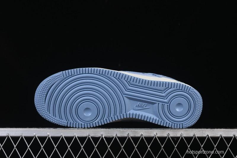 Nike Air Force 1 '07 Low LV Collaboration Light Blue Casual Sneakers - YF9511-823