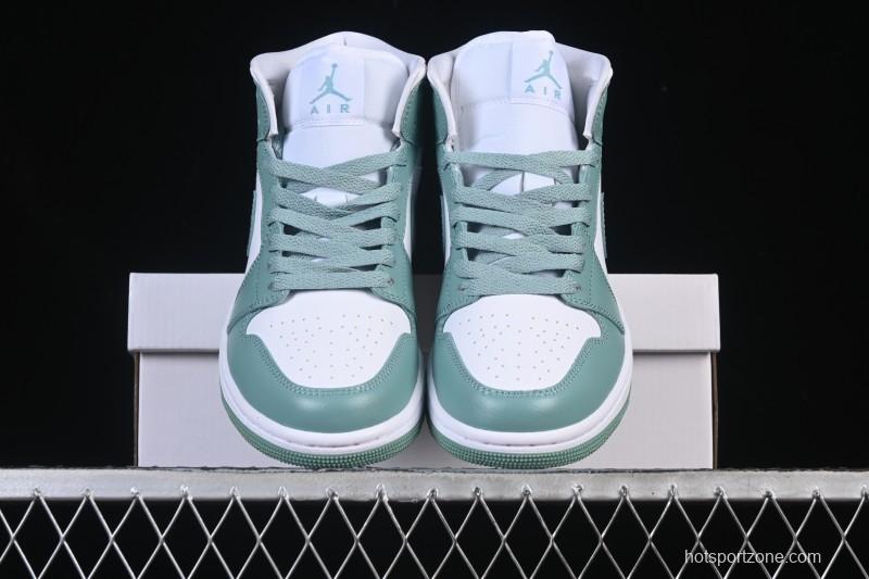 Nike Air Jordan 1 Mid Jade Smoke - BQ6472-138