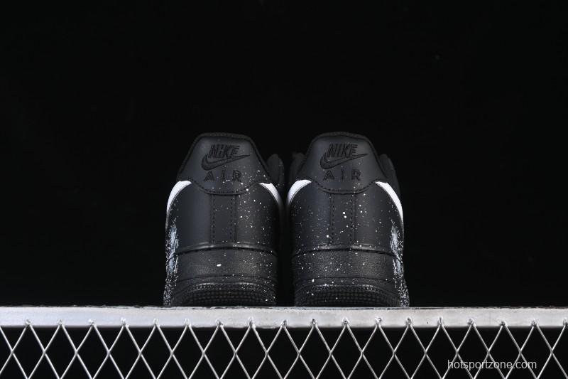 Nike Air Force 1'07 Low Two-Dimensional Theme Black Space Casual Sneakers - ZH0316-101