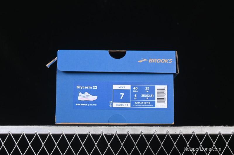 Brooks Glycerin 22 Cushioned Marathon Nitrogen Running Shoes - 1204341B110