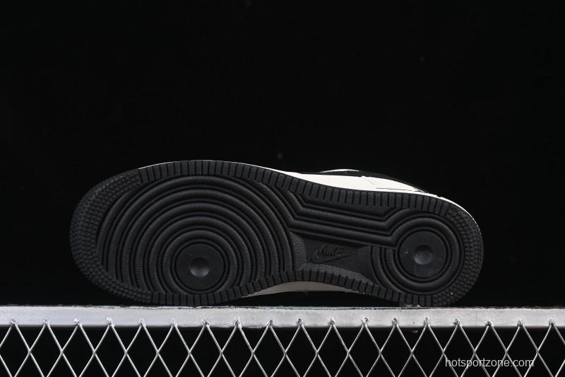 Nike Air Force 1 '07 Low Gucci Collaboration Off-White Black Canvas Hook Low-Top Casual Sneakers - XD2588-605