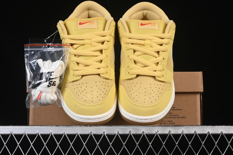 Nike SB Dunk Low Saturn Gold Low-Top Skate Shoes - FJ1674-700