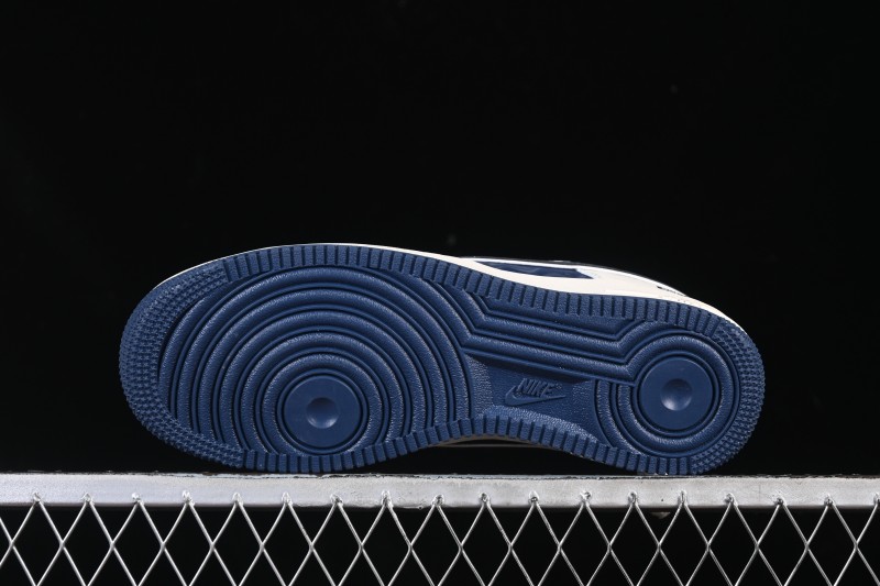 Nike Air Force 1'07 Low Supreme Co-branded Ripple Beige Blue Casual Skate Shoes - XY2025-001