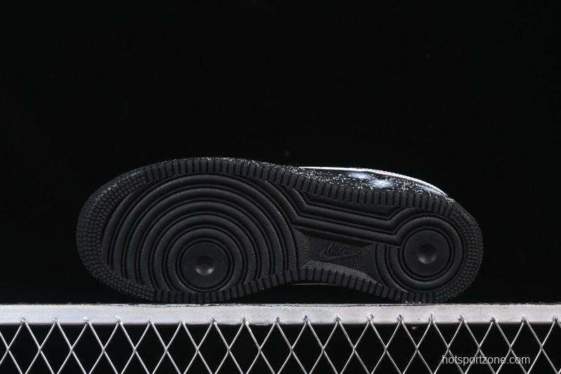 Nike Air Force 1'07 Low Two-Dimensional Theme Black Space Casual Sneakers - ZH0316-101