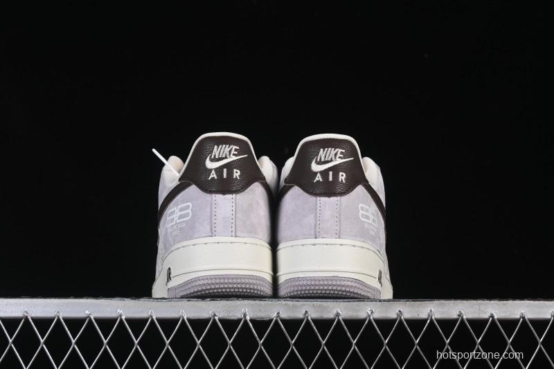 Nike Air Force 1 '07 Low Balenciaga Collaboration White Brown Casual Sneakers - YF9511-806