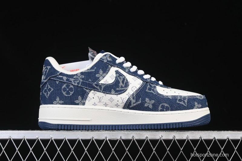 Nike Air Force 1 '07 Low LV Collaboration White Blue Casual Sneakers - YF9511-811