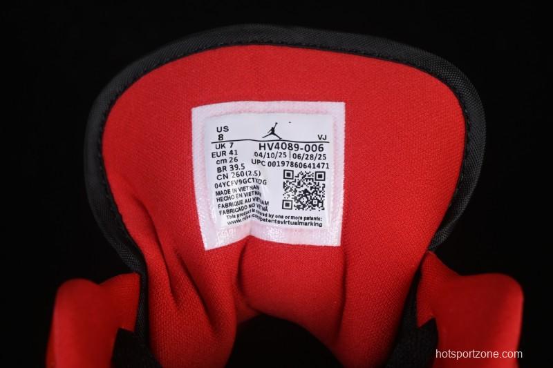 Nike Air Jordan 1 Low AJ1 Patent Leather Black Red Low-Top Casual Sneakers HV4089-006