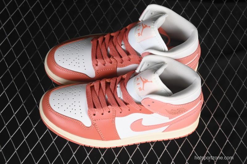 Nike Air Jordan 1 Mid AJ1 Orange Sunshine - DQ8426-180