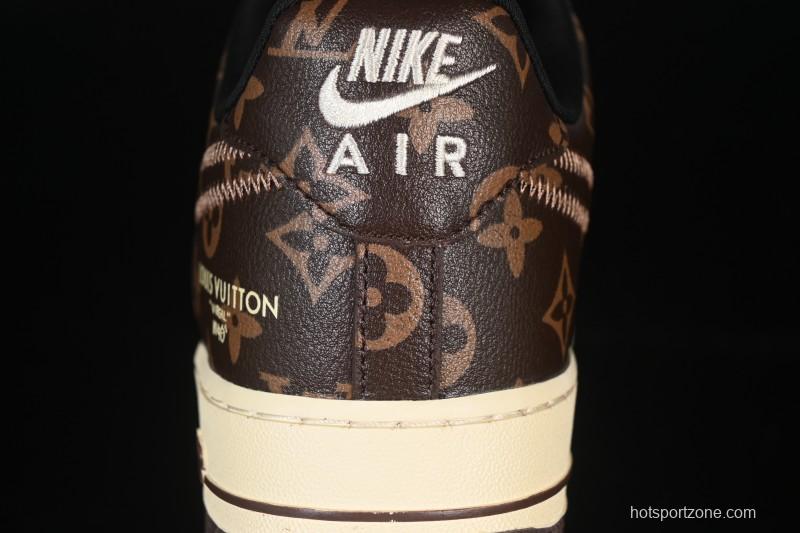 Nike Air Force 1 '07 Low LV Collaboration Coffee Gray Casual Sneakers - SC0601-563