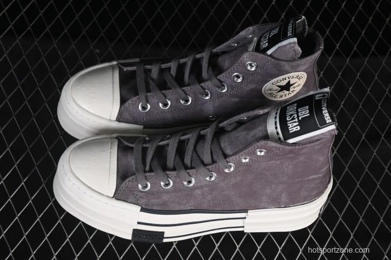 Rick Owens Drkshdw Converse Chuck 70 High Top Platform Canvas Sneakers - A06755C
