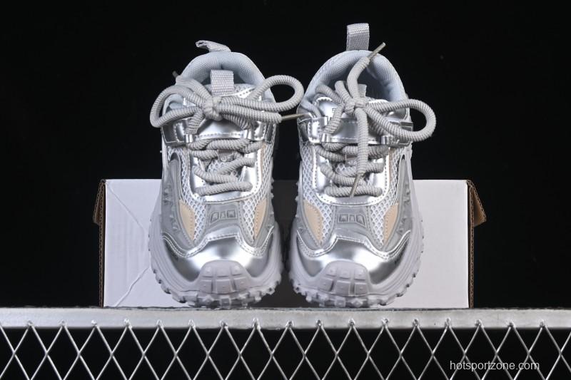Balenciaga Silver Anti-Slip Casual Kids Shoes - J.C3