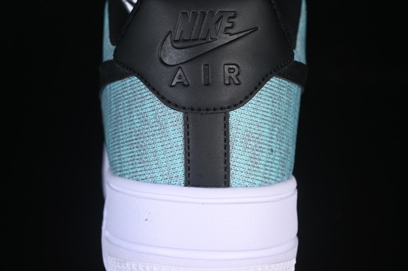 Nike Air Force 1'07 Low Flyknit Black Green Casual Sneakers - CI0051-600