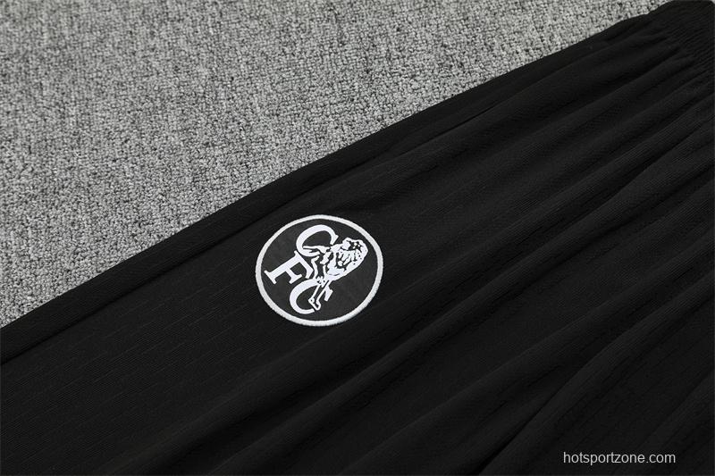 Player Version 25/26 Chelsea Black T90 Half Zipper Jacket+Long Pants