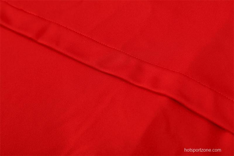 Retro 02/03 Manchester United Red Half Zipper Jacket