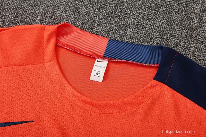 25/26 Barcelona Orange T90 Short Sleeve Jersey+Shorts
