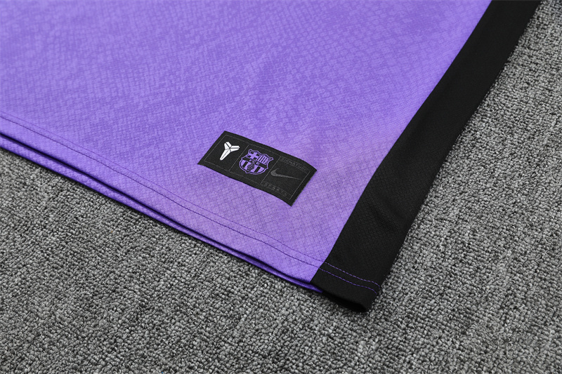 25/26 Barcelona Purple Joint Edition with XS Short Sleeve+Soccer Shorts