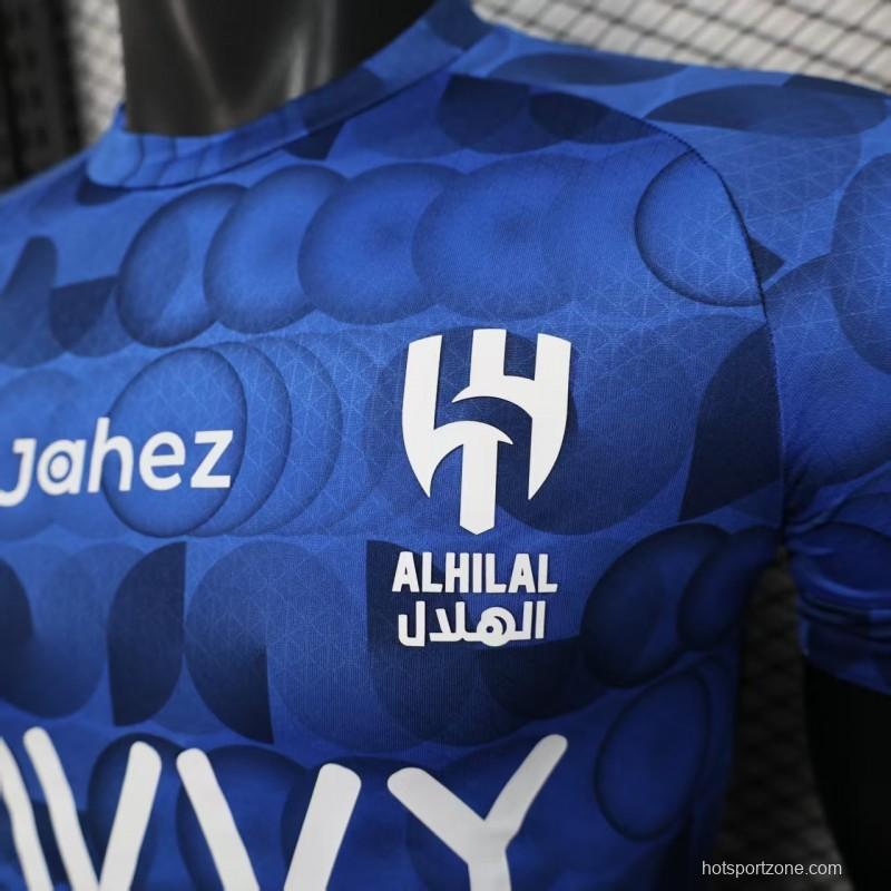 Player Version 25/26 Al Hilal Pre-Match Blue Jersey